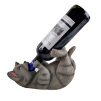 Peint à la main personnalisé forme animale polyrésine porte-bouteille de vin décor à la maison cadeaux-avec licorne chien chat éléphant crâne