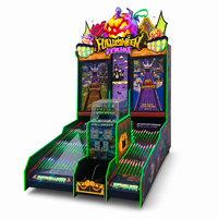 Machine de jeu d'arcade de bowling de luxe pour deux joueurs, à monnayeur, thème Halloween, avec système de récompense par balles roulantes, pour centre de jeux