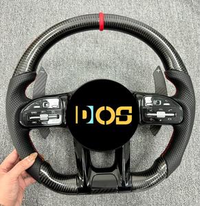 Volant en fibre de carbone avec écran LED et palettes de changement de vitesse pour Mercedes Benz A45 <span class=keywords><strong>AMG</strong></span> CLS W176 C63 W204 <span class=keywords><strong>CLA</strong></span> W212 W207 W218 W117 - Product Image 4