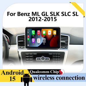 Autoradio Android 15 avec Navigation et Carplay pour <span class=keywords><strong>Mercedes</strong></span> Benz ML/GL SLK/<span class=keywords><strong>SLC</strong></span>/SL 2012-2015 Lecteur Multimédia Vidéo Stéréo BT WIFI - Product Image 1