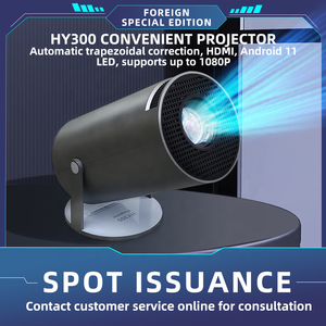 HY300 Mini LED lazer Video projektör 4k 1080P ev sineması taşınabilir Wifi Android akıllı projektör - Product Image 3