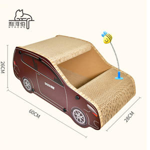 Luxe 3D-vormige Kattenkrabplank Duurzaam Gegolfd Papier Kartonnen Bed Pad <span class=keywords><strong>Lounge</strong></span> Vervaardigd Voor Autobezitters - Product Image 2