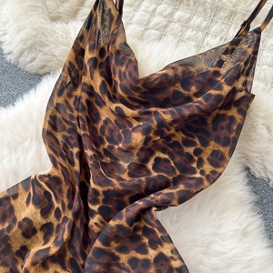 T26182 Abiti Estivi Senza Maniche con Stampa Leopardata, Vestiti Sexy da <span class=keywords><strong>Donna</strong></span>, Abbigliamento Femminile all'Ingrosso - Product Image 5