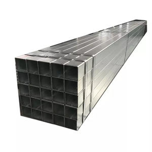 Almacenamiento de fábrica Grande 50mm X 50mm 100X100 Sección de caja de acero Tubo cuadrado galvanizado Proveedores Tubo - Product Image 1