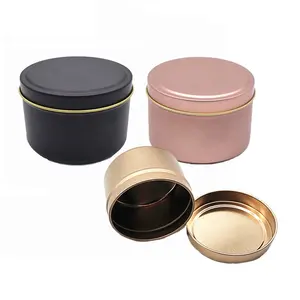 China Factory Customized Round Metal Tin Box Wholesale Candle Tin Boxes Packing (NIR01)