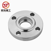 Bride de soudage à douille en acier au carbone haute pression PN6-PN40 A105 16Mn Type transversal Surface polie DN10-DN80 Marque Shunfa
