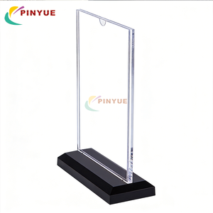 Exhibidor de Acrílico Tipo T A4, Extraíble, para Menús de Restaurante, Buffet, Portafotos, Personalizable, Ligero - Product Image 1