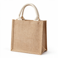 Sacs en jute pour courses, taille moyenne, réutilisables, écologiques, recyclables, durables, imperméables, avec design de motif personnalisé