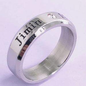 Anillo <span class=keywords><strong>de</strong></span> Acero Inoxidable con Nombre y Fecha <span class=keywords><strong>de</strong></span> Nacimiento, Edición Coreana <span class=keywords><strong>de</strong></span> BTS, Anillo <span class=keywords><strong>de</strong></span> Pareja <span class=keywords><strong>de</strong></span> Doble Uso, Venta al Por Mayor - Product Image 4