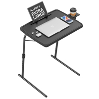 Support pour ordinateur portable pliable LuckyOCT réglable en hauteur (6 positions), 56*43*70cm, plateau TV, table portable pliable