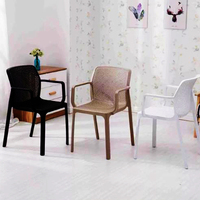 Restaurant confortable chaises nordiques bras chaise de salle à manger chaise de salon