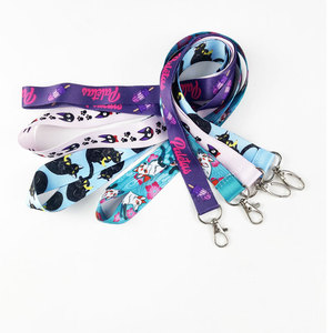 Cheap Funny Custom Popular Character Long Neck Thick Polyester Lanyard Events