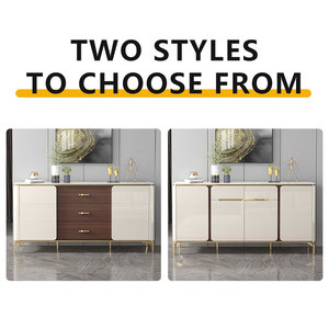 <span class=keywords><strong>Buffet</strong></span> de luxe de haute qualité style ferme, avec plateau en marbre et quincaillerie dorée, couleur personnalisable, mobilier de salle à manger, salle de bain moderne - Product Image 6