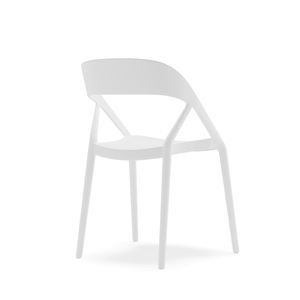 Muestra Gratis Silla Moderna Clásica Apilable de Plástico Rosa Sillón de Exterior para Jardín Balcón Hotel Restaurante - Product Image 5