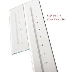 Règle en verre optique haut de gamme Règle d'instrument d'inspection de graduation Échelle de mesure de longueur pour <span class=keywords><strong>microscope</strong></span> industriel - Product Image 1