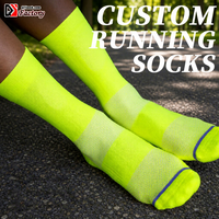 Chaussettes de sport personnalisées avec bande de coussinets, chaussettes de course professionnelles tricotées, chaussettes de basketball athlétiques en tissu éponge pour hommes
