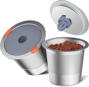 Filtros de taza K de acero inoxidable universales, cafeteras K-cup recargables ecológicas reutilizables-Cerveceros - Product Image 6