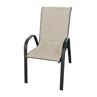 Ensemble de salle à manger d'extérieur avec parasol, ensemble de meubles de jardin, table en verre et 4 chaises empilables