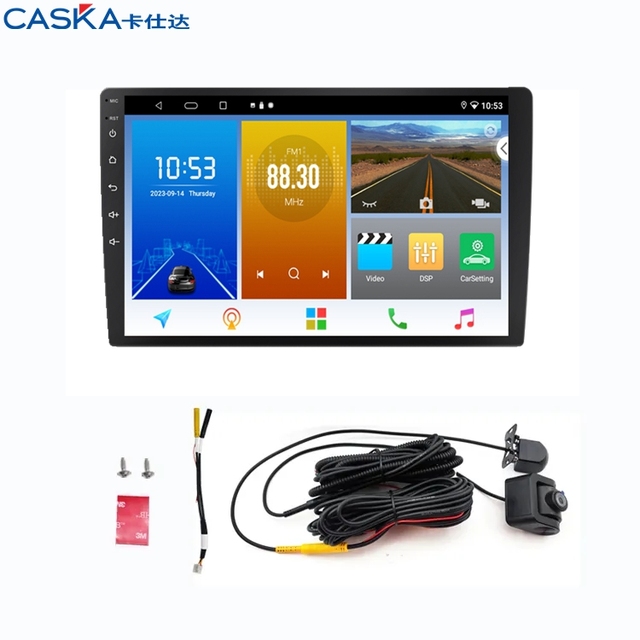 Android 11 T5 Dashboard Car for Player 9 Inch IPS Screen DSP Carplay Auto Universal GPS WiFi USB Dual Camera Stereo