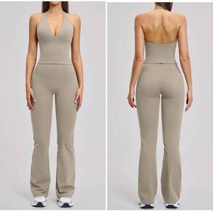 Ropa de Gimnasio, Ropa Deportiva Transpirable, Top Deportivo, Conjunto de 2 Piezas de Yoga, Leggings Ajustados, Conjuntos Deportivos para Mujer, Ropa de <span class=keywords><strong>Academia</strong></span> - Product Image 3