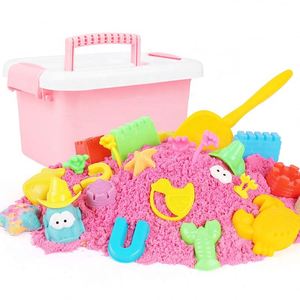 Hot Sale Kids Safe Non-toxic Space Toy Sand Kit, Sand <b>Set</b> Color Magic Clay Sand - Product Image 3