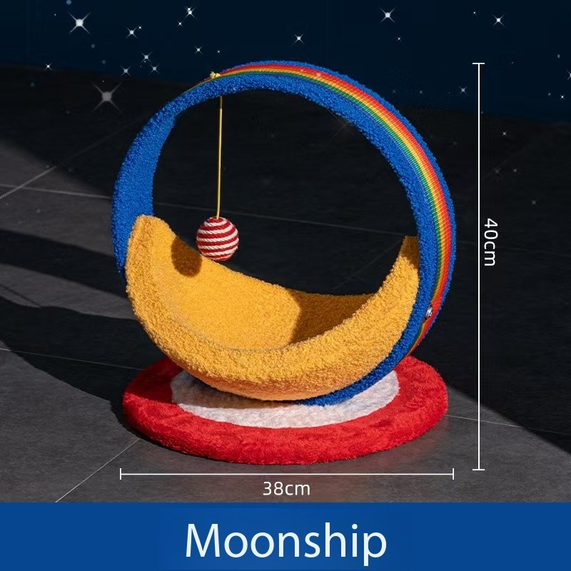 Navire lunaire bleu