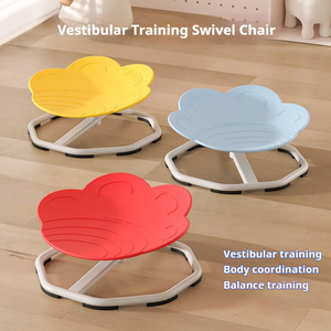 Silla Mecedora Giratoria CZ Segura y Confiable con Base de Plástico y Metal Antideslizante, con Forma de Flor, para Entrenamiento Sensorial y de Equilibrio - Product Image 2