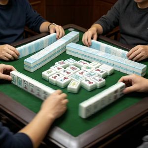 Juego de Fichas de Mahjong Americanas de Acrílico Azul <span class=keywords><strong>Coral</strong></span>, Modernas, Plegables, para 4 Jugadores, Diseño de Lujo Premium, Portátiles, para <span class=keywords><strong>Casino</strong></span> - Product Image 6