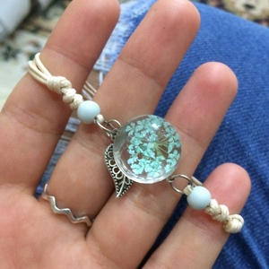 Hochwertige Kristallglas kugel Charm Armband Frauen Mehr schicht iges Leder armband Lucky Leaf <span class=keywords><strong>Clover</strong></span> Flower Anhänger Armreifen - Product Image 5