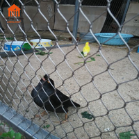 Filet anti-oiseaux pour enclos de zoo, clôture pour cages de tigres, grillage pour volières, maille en câble d'acier inoxydable flexible