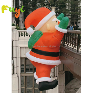 Giant 4m Santa Claus Inflatable Santa Claus <strong>Climb</strong> the Wall Decoration Inflatable Christmas Holiday Decoration - Product Image 5