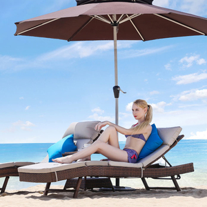 Vintage reposabrazos diseño <span class=keywords><strong>casa</strong></span> jardín de verano tumbona muebles de ratán cama de playa tumbona - Product Image 4