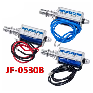 แม่เหล็กไฟฟ้าแบบดึงและดัน รุ่น JF-0530B DC 6V 12V 24V แบบโครงเปิด แรงดึง 5N ระยะเคลื่อนที่ 10 มม. โซลินอยด์แบบเส้นตรง - Product Image 5