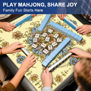 Tapis de mahjong en néoprène de qualité supérieure pour tables, carré de 32,5 pouces, design pliable, facile à ranger, produit très vendu dans le monde entier - Product Image 2