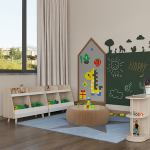Meubles de dessin pour la maternelle, mobilier d'école maternelle, tables et chaises en bois pour la maternelle, mobilier de crèche préscolaire - Product Image 1