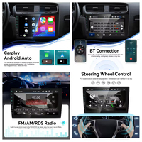 Lecteur MP5 pour voiture Podofo 1 Din, écran tactile 9 pouces HD, autoradio, CarPlay sans fil, Android Auto, AM/FM/RDS, vente en gros OEM