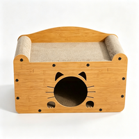 Arbre à chat moderne de luxe, tour à chat d'intérieur, griffoir, maison pour chat, assemblage facile, en carton, 1 niveau