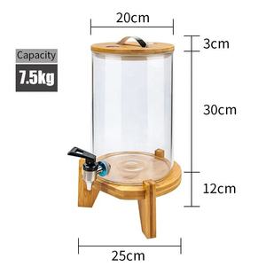 Baril de riz de tasse à mesurer, baril de stockage de grain de cuisine, <span class=keywords><strong>pot</strong></span> en verre étanche à l'humidité baril de stockage de nourriture - Product Image 6