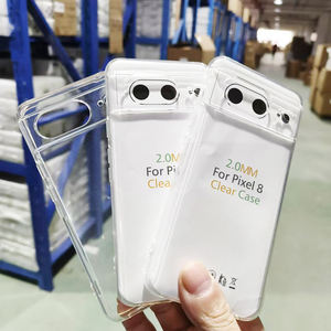 Coque de téléphone transparente en TPU de 2 mm pour Google <span class=keywords><strong>Pixel</strong></span> 9Pro XL 9 8pro 8A 8 7 6 5 4, protection antichoc transparente, pare-chocs - Product Image 5