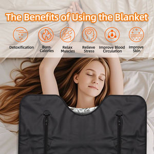 بو بطانية ساونا بالأشعة تحت الحمراء منخفضة EMF سبا صالون تجميل التفاف التخسيس الأشعة تحت الحمراء البعيدة بطانية ساونا محمولة لفقدان الوزن و التخلص من السموم - Product Image 4