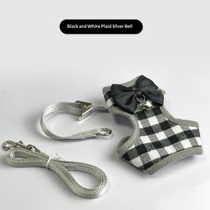 Cat Leash Vest Chest Strap Anti-Break Adjustable Cat Rope with <b>Linen</b> & Plastic Materials for Kitten Walking - Product Image 4