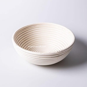 Cesta de fermentación de pan de ratán natural ecológico con forro de tela, apta para lavavajillas, de Vietnam, para levantar masa de pan de levadura - Product Image 4