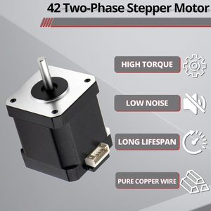 Motor paso a paso Makerele Nema 17, cuerpo de 42-60 mm, 2A, 73Ncm, alto torque, bipolar, 4 cables, 1.8 grados - Product Image 3