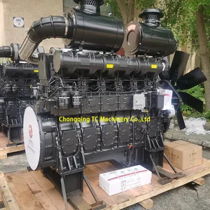 SDEC/Shangchai Factory electric diesel generators 818kw 882kw 970kw engine for genset 1500rpm sdec diesel generator 6WTAA35-G31