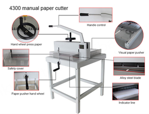 Disen 4300 Desktop Small Cutting Trimmer Heavy Duty High Volume 430mm A2/A4/<b>A3</b> <b>Paper</b> Cutter Machine Easy 60mm - Product Image 2