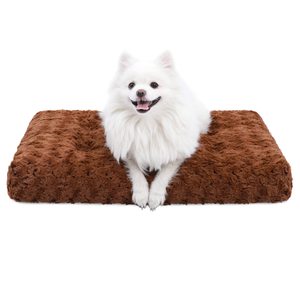 Lit de luxe moderne en daim pour animaux de compagnie, <span class=keywords><strong>canapé</strong></span> pour petits et moyens chiens avec fonction de couchage amovible et lavable, lit à carreaux solides pour chats et chiens - Product Image 6