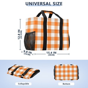 กระเป๋าเก็บความเย็นขนาดใหญ่ลาย Aloha Hawaii Design พร้อมเคลือบลามิเนต พิมพ์ลายตามสั่ง กระเป๋าช้อปปิ้งโพลีเอสเตอร์แบบใช้ซ้ำได้ - Product Image 2