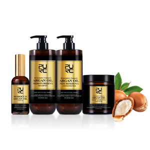 Marque privée Shampooing à l'huile d'argan Shampooing hydratant <span class=keywords><strong>et</strong></span> lissant pour <span class=keywords><strong>les</strong></span> <span class=keywords><strong>cheveux</strong></span> Shampooing <span class=keywords><strong>et</strong></span> après-<span class=keywords><strong>shampoing</strong></span> à l'huile marocaine bio vegan - Product Image 1