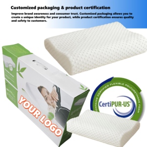 <strong>Custom</strong> Orthopedic Memory Foam <strong>Pillow</strong> Bed Zero Pressure Geometric Pattern Massage Neck <strong>Pillow</strong> Low Price Bed <strong>Pillows</strong> Fabric Case - Product Image 4