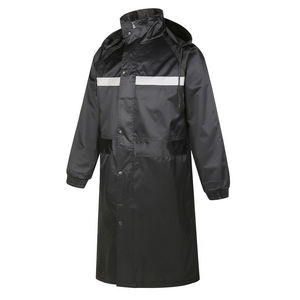 Gabardina larga con capucha para hombre, impermeable, reflectante, tela Oxford, abrigo de plástico, abrigo de lluvia para viajes al aire libre - Product Image 4